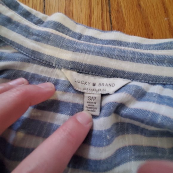 Lucky Brand Striped Button Down - Picture 3 of 5